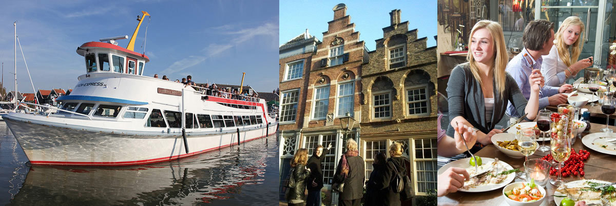 Vaartocht met stadswandeling Volendam