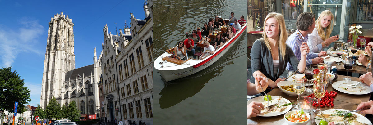 Rondvaart met stadswandeling in Mechelen