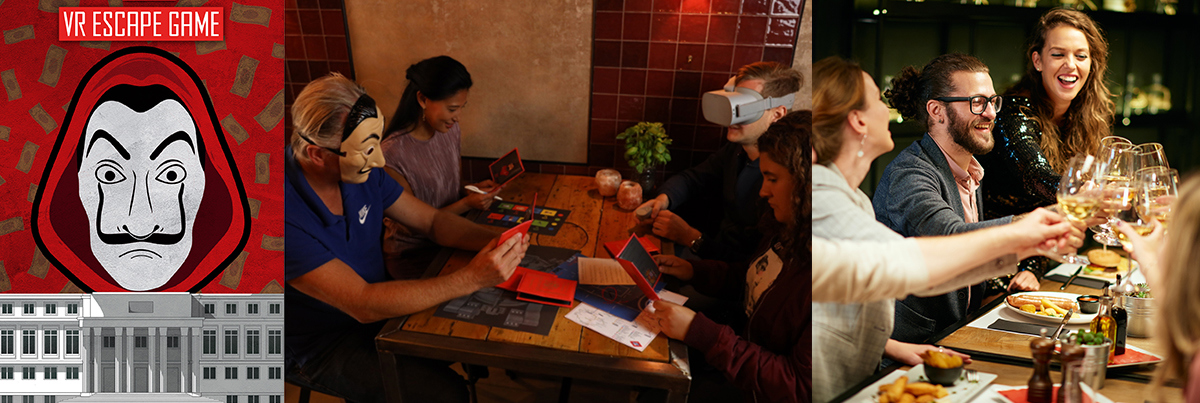 Casa de papel Virtual reality game Alphen aan den Rijn