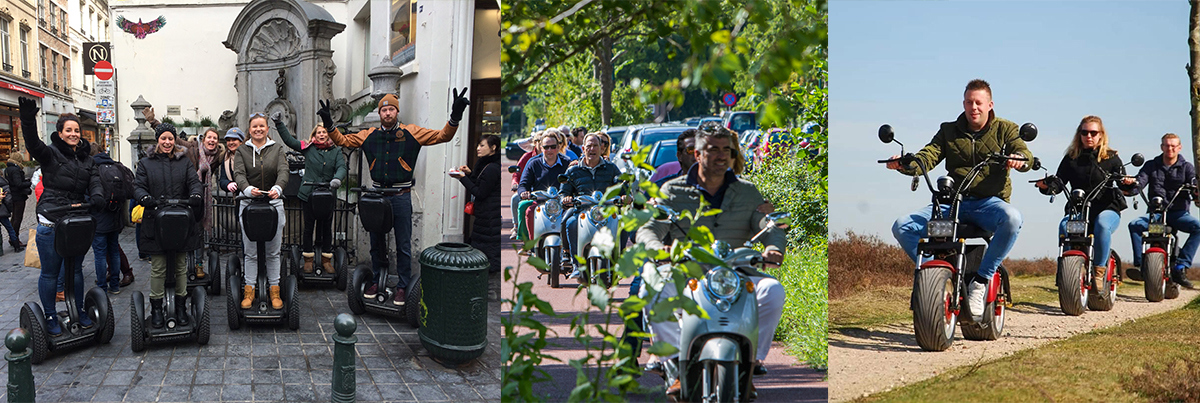Combinatie Segway, E-Scooter of E-Chopper Amsterdam